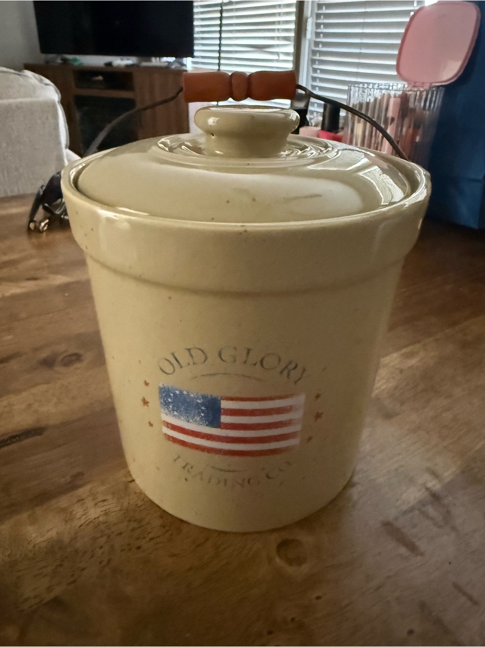 Houston Harvest Old Glory Cookie jar